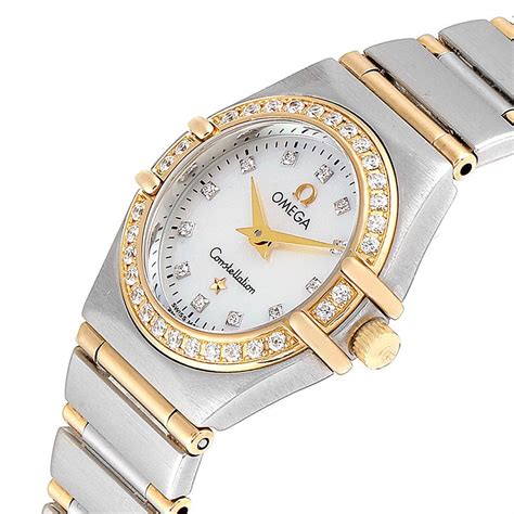 omega ladies watches with diamonds|omega watch ladies 58807600.